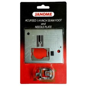Janome AcuFeed Quarter Inch Seam Foot and Needle Plate 7mm