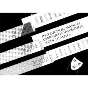 Instruction Manual - Elna 2002_2004_2006 Front-Page