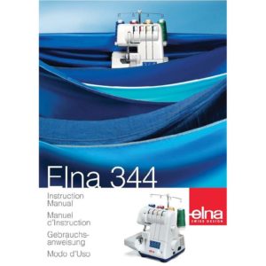 Instruction Manual - Elna 344 Overlocker Front-Page