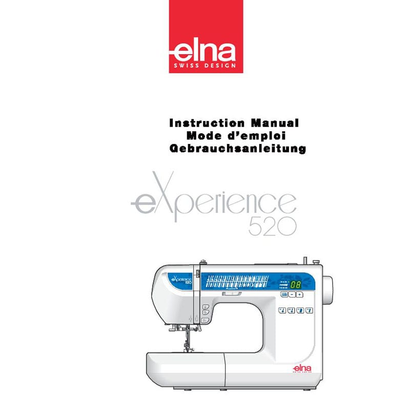 Instruction Manual - Elna eXperience 520 Front-Page
