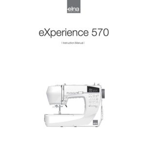 Instruction Manual - Elna eXperience 570 Front-Page