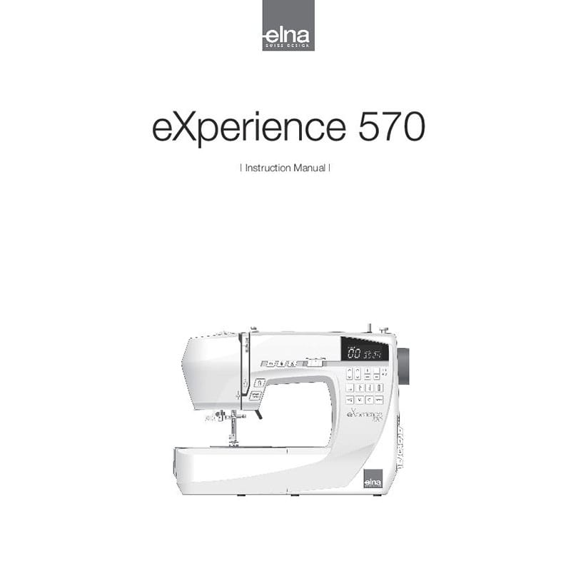 Instruction Manual - Elna eXperience 570 Front-Page
