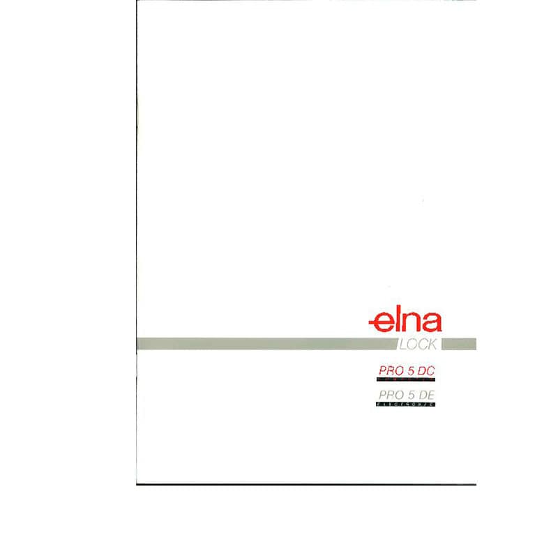 Instruction Manual - Elna PRO 5DC DE Front-Page