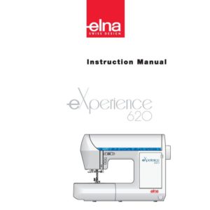 Instruction Manual - Elna eXperience 620 (6200) Front-Page