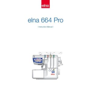 Instruction Manual - Elna 664PRO Overlocker Front-Page