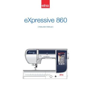 Instruction Manual - Elna eXpressive 860 Front-Page