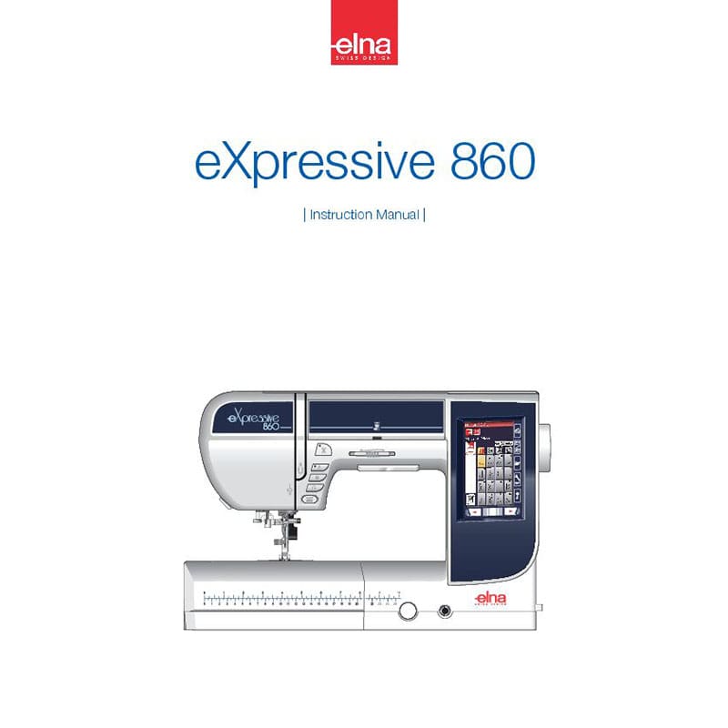 Instruction Manual - Elna eXpressive 860 Front-Page