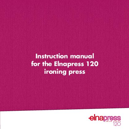 Instruction Manual - ElnaPress Ironing Press EP120 Front-Page