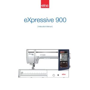 Instruction Manual - Elna eXpressive 900 Front-Page